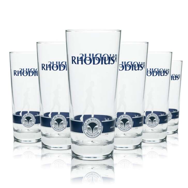 6x Rhodius water glass 0.2l tumbler Exclusive Walker mineral water glasses Gastro