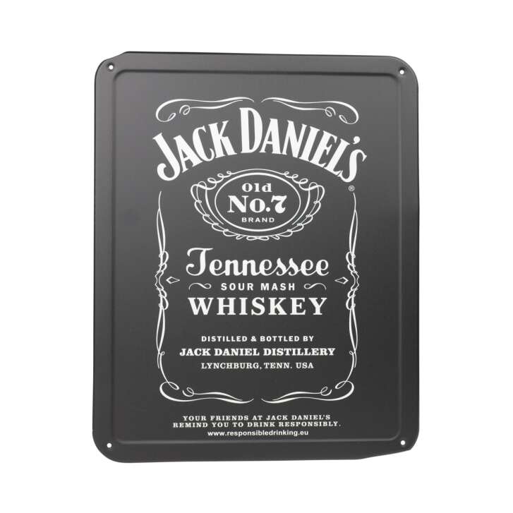 Jack Daniels whiskey tin sign 50x40cm "Old No.7" nostalgia board wall metal