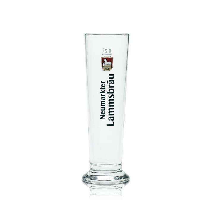 6x Neumarkter Lammsbräu Beer Glass 0,2l Stange Brewery Glasses Beer Mug