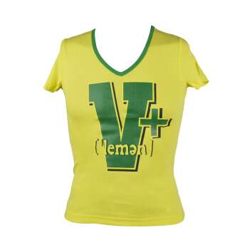 1 Veltins V+ Beer T-Shirt Ladies V-Neck Size M V+Lemon new