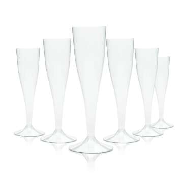 20x champagne glasses disposable glass plastic garden...