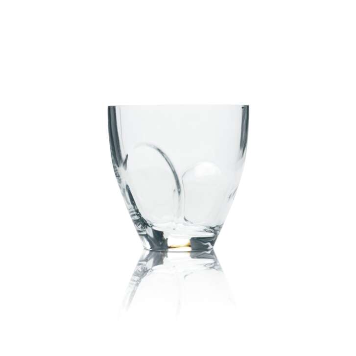 6x Hennessy XO Fine Cognac Glass 0.2l Tumbler Recessed Handle Glasses Relief Whiskey