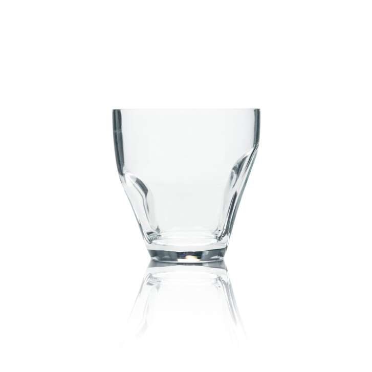 6x Hennessy XO Fine Cognac Glass 0.2l Tumbler Recessed Handle Glasses Relief Whiskey