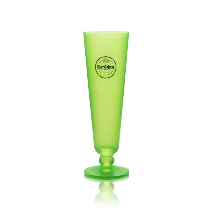 Warsteiner beer glass 0.2l neon tulip green goblet collector glasses edition Pride