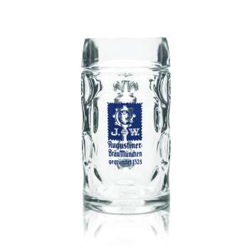 Augustiner beer glass 0,5l mug Isar Seidel Munich Helles...