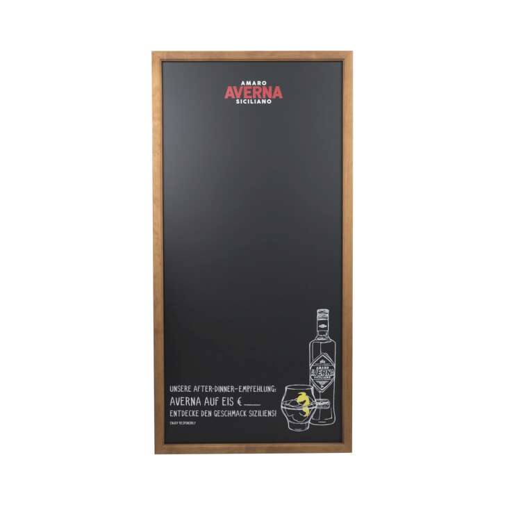 Averna Amaro chalkboard 120x60 wooden frame gastro menu board wall advertising