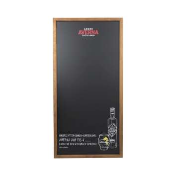 Averna Amaro chalkboard 120x60 wooden frame gastro menu...