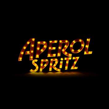 Aperol Spritz neon sign LED wall sign 95x50 orange...