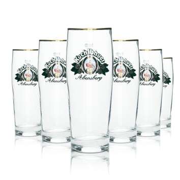 6x Kuchlbauer beer glass 0,5l Willi Becher Trumpf glasses...