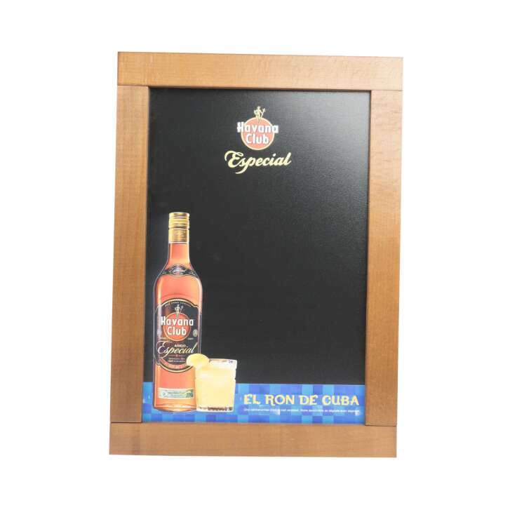 Havana Club Rum chalkboard 42x30cm wooden frame Especial Menu sign wall