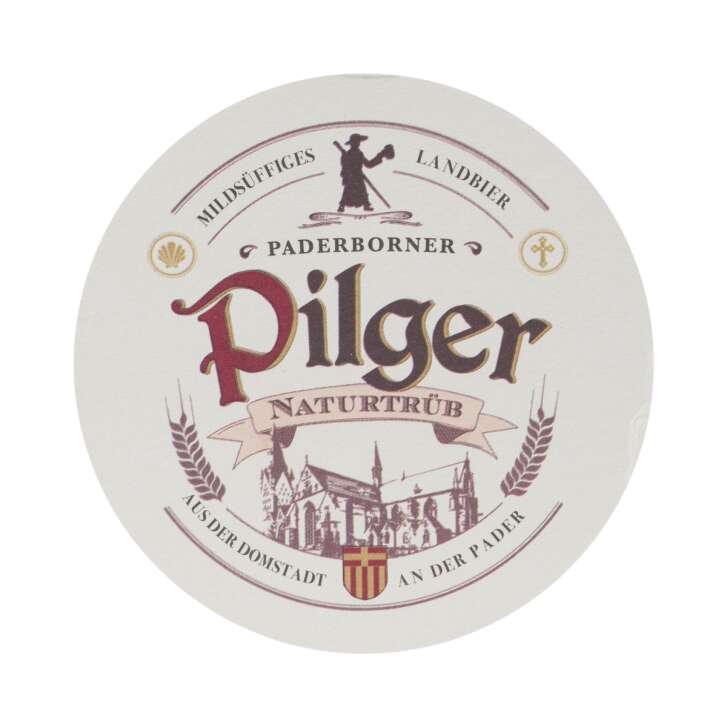 100x Paderborn pilgrim beer coasters coasters glass beer felt gastro table
