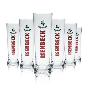 6x Isenbeck beer glass 0.3l Kaspar mug Sahm Pils flute...