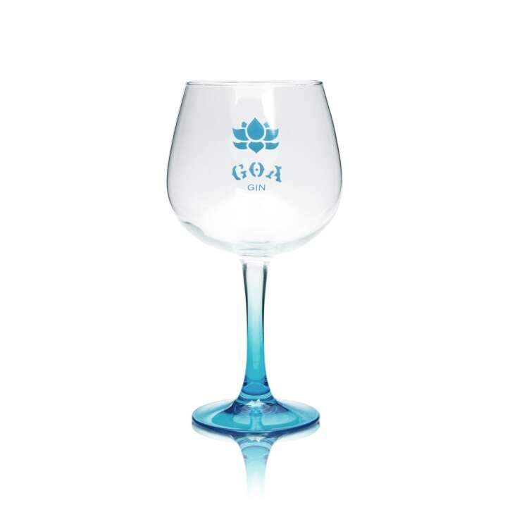 GOA gin glass balloon blue Copa glasses cocktail tonic long drink stemmed glass bulbous