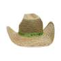 1x Salitos beer cap straw hat green ribbon