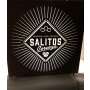 1x Salitos beer advertising sign XL rust look