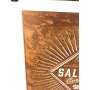 1x Salitos beer advertising sign XL rust look