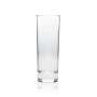 6x Bacardi Rum glass long drink thin white writing