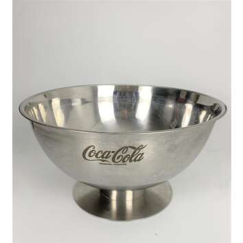 1x Coca Cola soft drinks cooler metal bowl silver