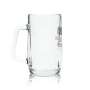 6x King Ludwig Beer Glass 0.3l Mug Exclusive Dark Sahm Seidel Handle Glasses