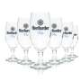 6x Herford beer glass 0.25l goblet Vienna Sahm Pils glasses tulip stemmed glass Beer