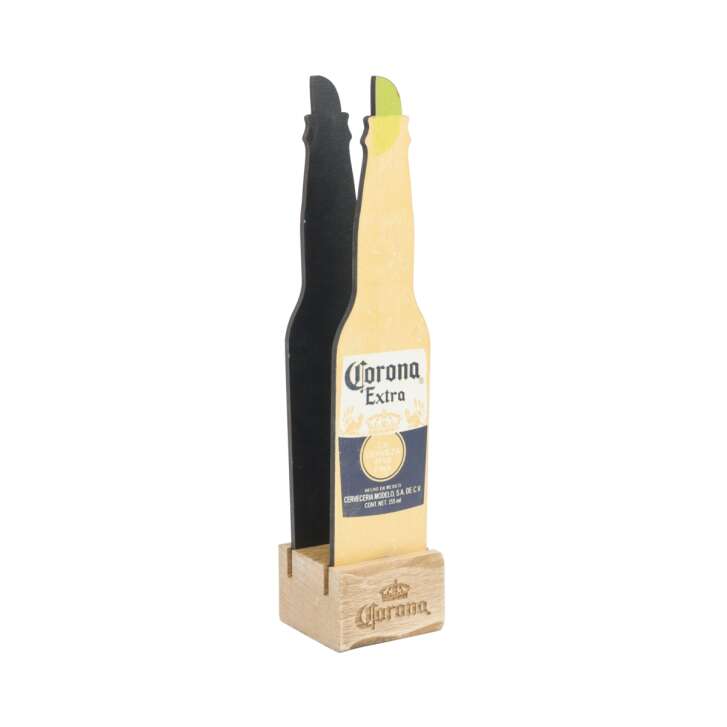 Corona beer table stand wood 30x7cm Menu card holder decoration Gastro customers