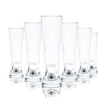 6x Warsteiner Beer Glass 0.2l Premium Cup Glasses Mug...