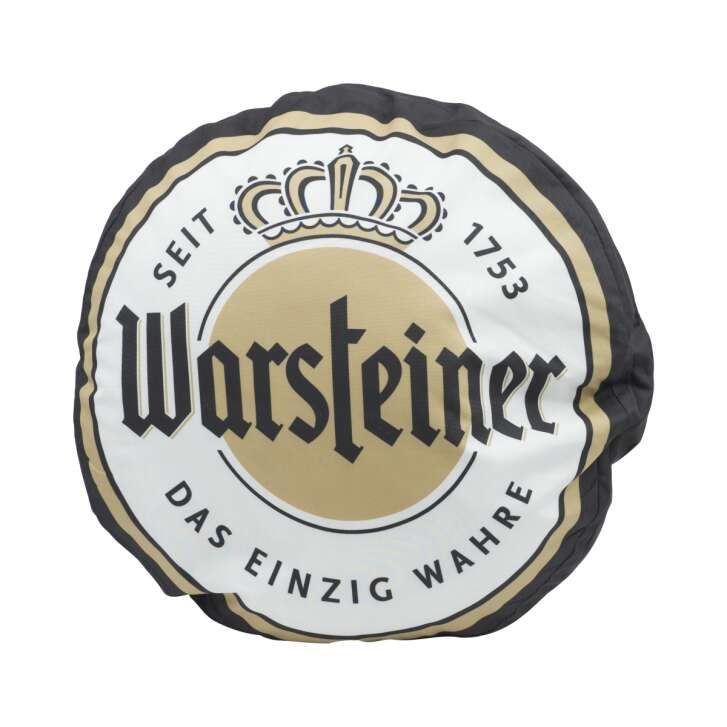Warsteiner Beer Cushion 41 cm Round Outdoor Lounge Sofa Chair Bar Deco Beer
