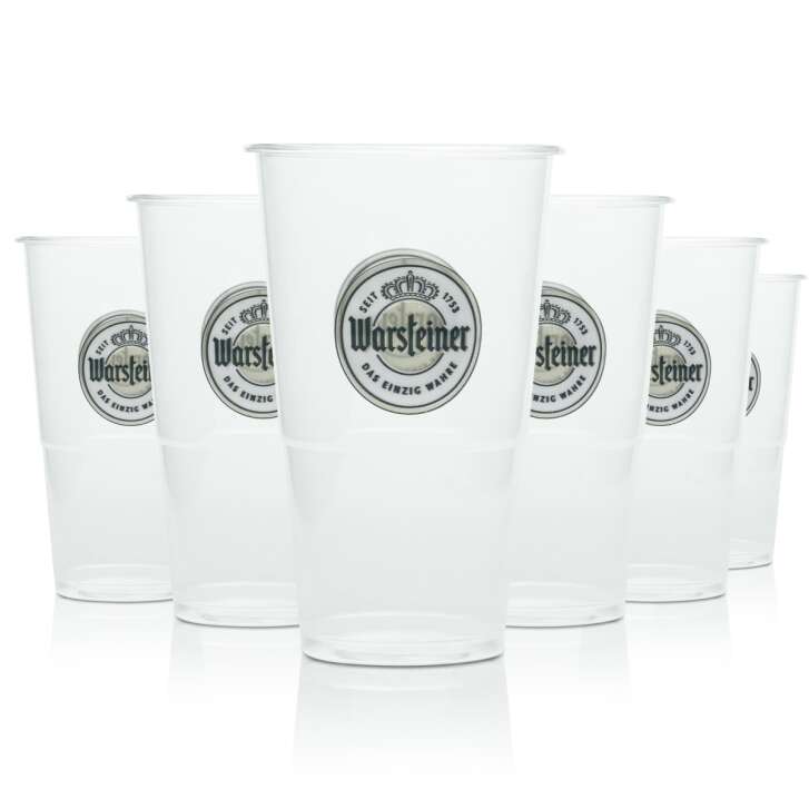 50x Warsteiner beer disposable cups 0,25l festival glasses plastic plastic cup