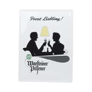Warsteiner beer tin sign 40x30 Prost Liebling wall plaque...