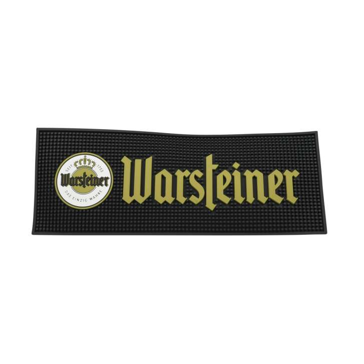 Warsteiner beer bar mat 55x21cm rubber draining glass runner bar cocktail mat