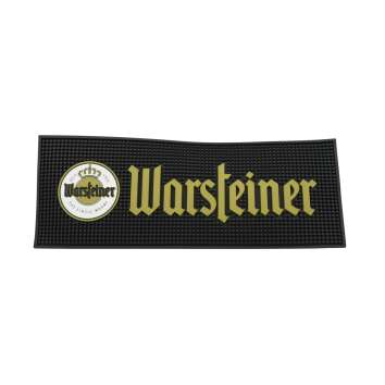 Warsteiner beer bar mat 55x21cm rubber draining glass...