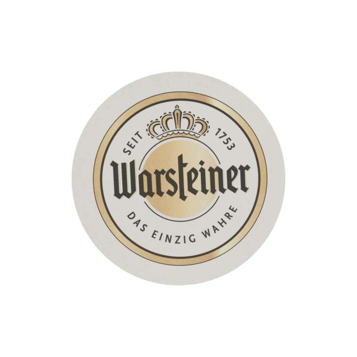 100x Warsteiner beer mat 11cm Ø coaster glass beer felt gastro table decoration