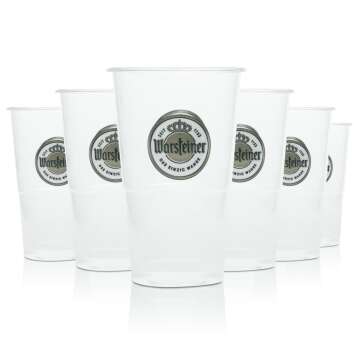 74x Warsteiner Beer Disposable Cup 0,3l Festival Glasses...