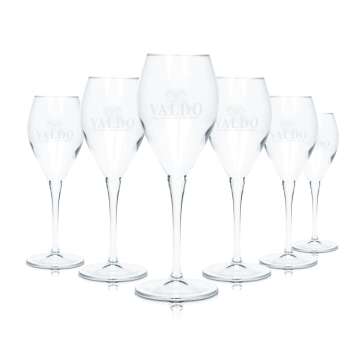 6x Valdo Prosecco glass 0,26l Champagne flute glasses...