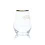 6x Baileys glass tasting 0,15l tumbler gold rim liqueur glasses 4cl calibration mark Gastr
