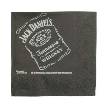 100x Jack Daniels whiskey napkins black gastro glasses...