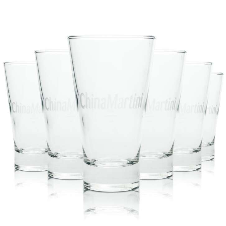 6x ChinaMartini Calda Glass Tumbler Herbal Liqueur Glasses Cocktail Longdrink Bar