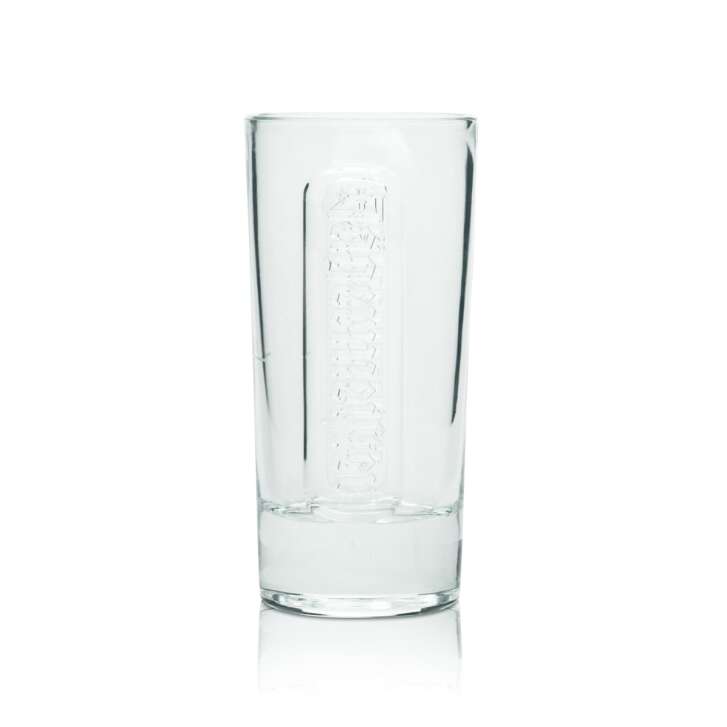 Jägermeister Glass 0.1l Tumbler "On Ice" Relief Glasses Flying Stag Contour Bar