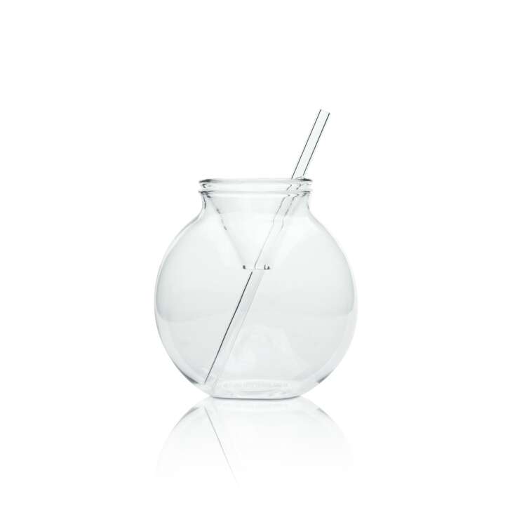 Campari Spritz Glass 0.35l Balloon Tumbler Festive Glasses Straw Lid Nosing