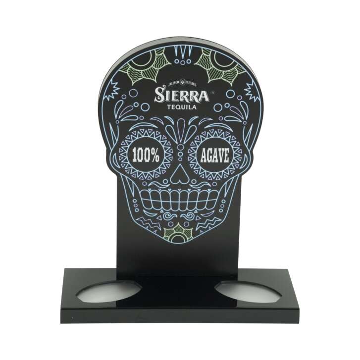Sierra Tequila LED Glorifier for 2 bottles neon sign advertising Skull