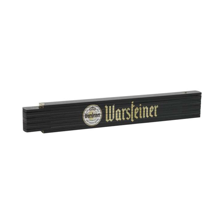 Warsteiner beer folding rule 2m meter rule angle scale quality black wood bar