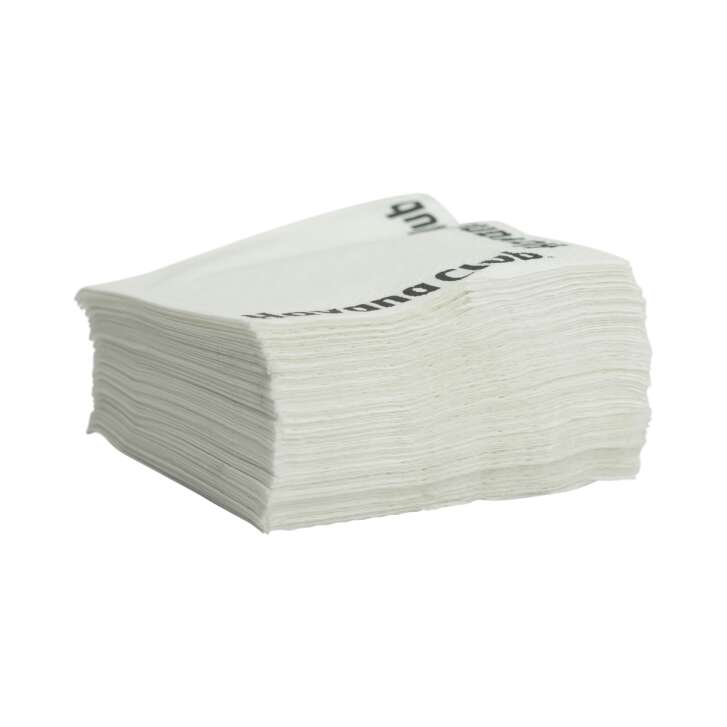 100x Havana Club Rum Napkins, white, restaurant coasters, glasses
