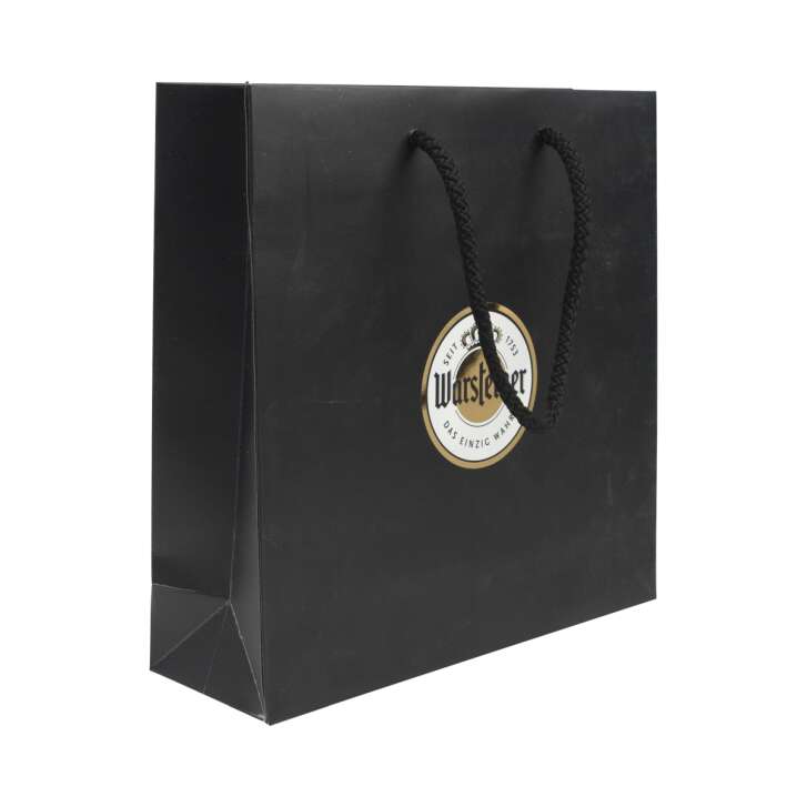 Warsteiner beer gift bag bag carry shopping bag black paper bag