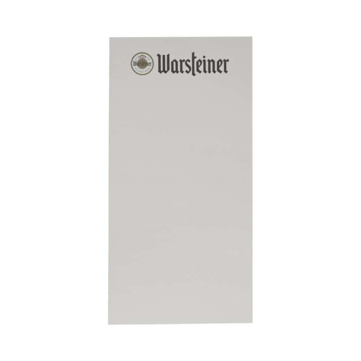 10x Warsteiner beer waiters notepad 15x7cm á 20 sheets notepad pads stable