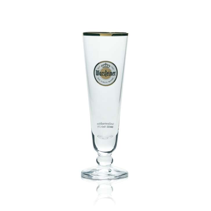 2x Warsteiner Beer Glass Mini Tulip Reception Glass 0.04l Welcome Glasses Tasting