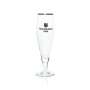 6 Paderborn beer glass 0,25l goblet gold rim Ritzenhoff new