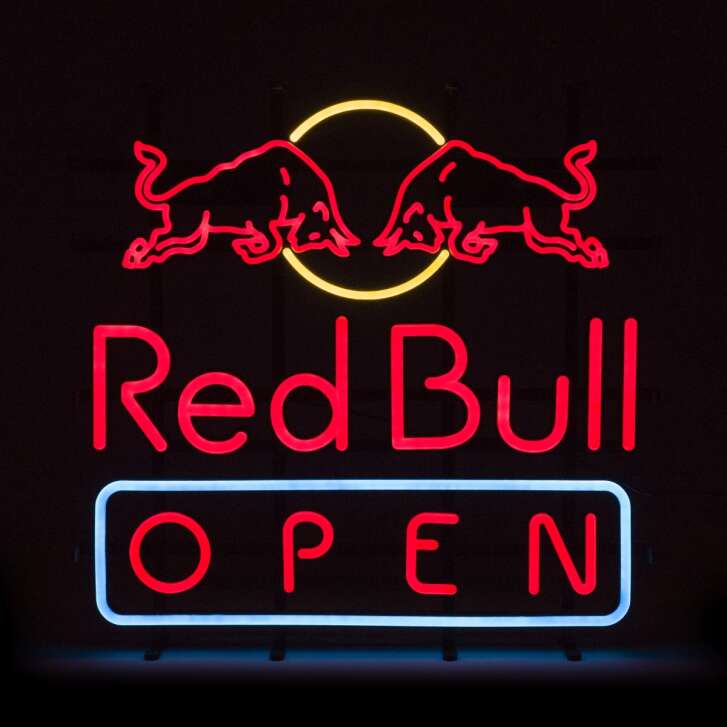 Red Bull Energy neon sign OPEN 56x56cm neon LED sign wall board bar