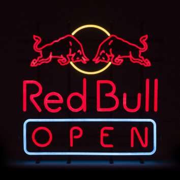 Red Bull Energy neon sign OPEN 56x56cm neon LED sign wall...