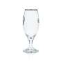 6x Weissenburg beer glass 0,25l goblet gold rim Ritzenhoff tulip glasses brewery