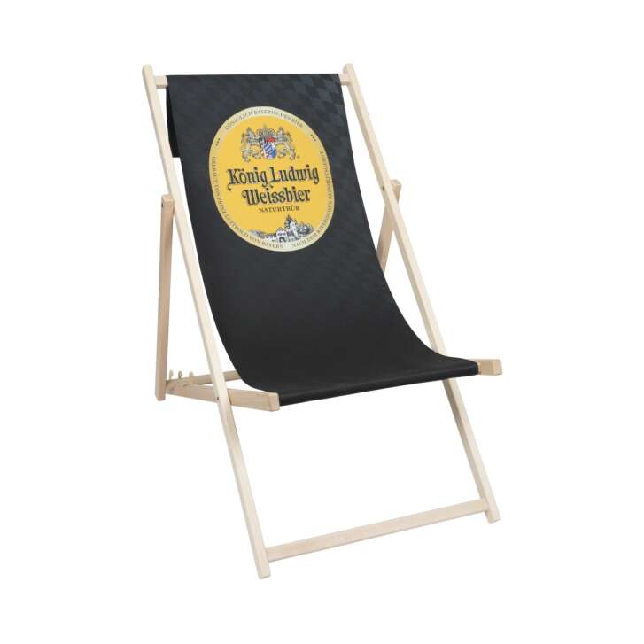 King Ludwig deck chair folding beach garden lounge beach camping lounger furniture
